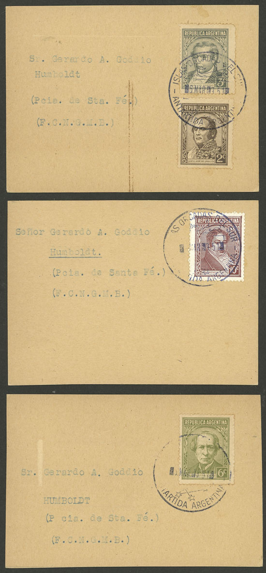 Lot 20 - ARGENTINE ANTARCTICA - ISLAS ORCADAS postal history - Guillermo Jalil - Philatino Auction # 2339 ARGENTINA: Budget auction with very good material of all periods, including rarities! Lot 20 - ARGENTINE ANTARCTICA - ISLAS ORCADAS postal history - Guillermo Jalil - Philatino Auction # 2339 ARGENTINA: Budget auction with very good material of all periods, including rarities!