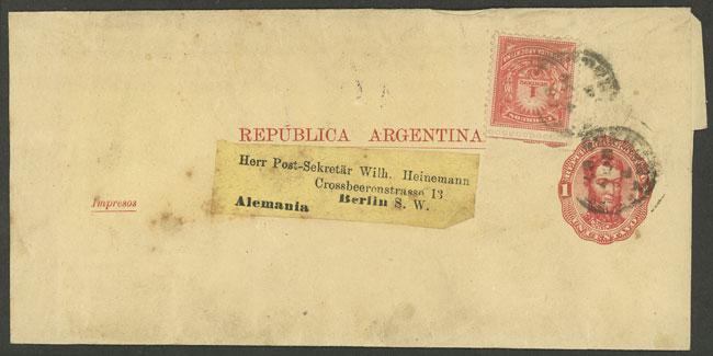 Lot 1383 - Argentina postal history - Guillermo Jalil - Philatino Auction # 2339 ARGENTINA: Budget auction with very good material of all periods, including rarities! Lot 1383 - Argentina postal history - Guillermo Jalil - Philatino Auction # 2339 ARGENTINA: Budget auction with very good material of all periods, including rarities!