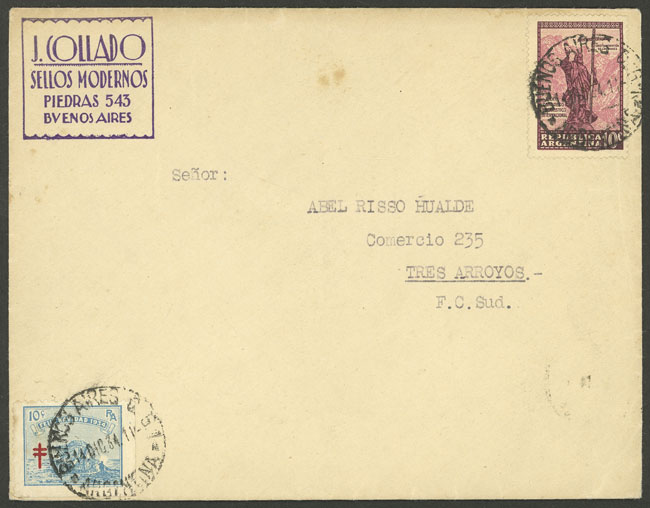 Lot 1510 - Argentina cinderellas -  Guillermo Jalil - Philatino Auction # 2339 ARGENTINA: Budget auction with very good material of all periods, including rarities!