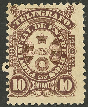 Lot 1318 - Argentina telegraph stamps -  Guillermo Jalil - Philatino Auction # 2339 ARGENTINA: Budget auction with very good material of all periods, including rarities!
