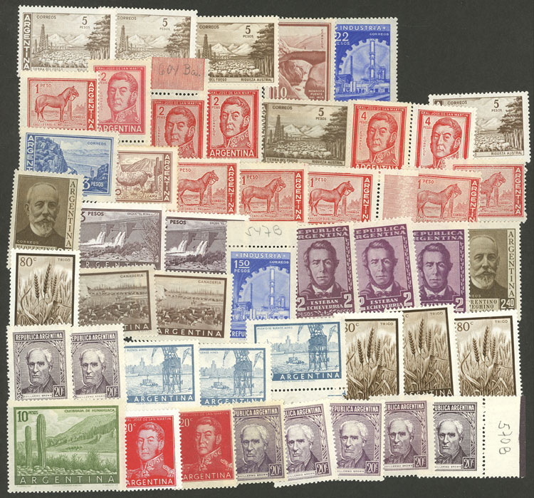 Lot 1479 - Argentina Lots and Collections -  Guillermo Jalil - Philatino Auction # 2339 ARGENTINA: Budget auction with very good material of all periods, including rarities!