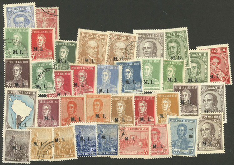 Lot 1216 - Argentina official stamps -  Guillermo Jalil - Philatino Auction # 2339 ARGENTINA: Budget auction with very good material of all periods, including rarities!