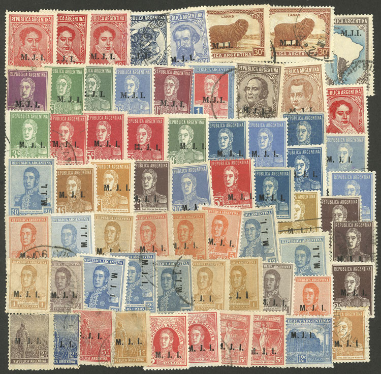 Lot 1221 - Argentina official stamps -  Guillermo Jalil - Philatino Auction # 2339 ARGENTINA: Budget auction with very good material of all periods, including rarities!