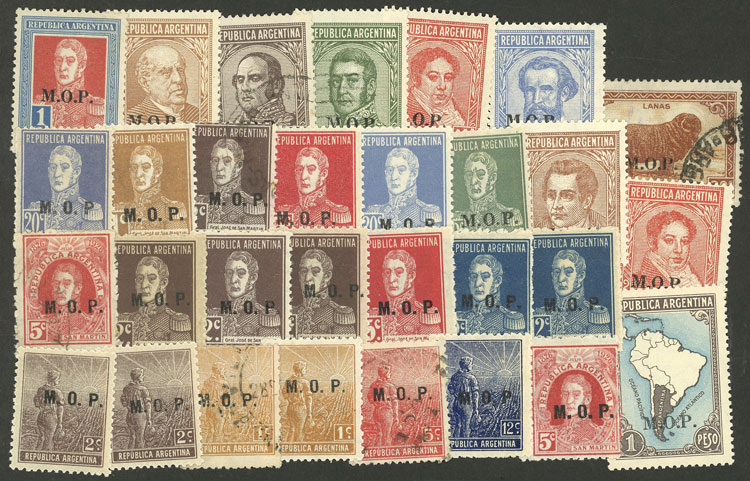 Lot 1245 - Argentina official stamps -  Guillermo Jalil - Philatino Auction # 2339 ARGENTINA: Budget auction with very good material of all periods, including rarities!