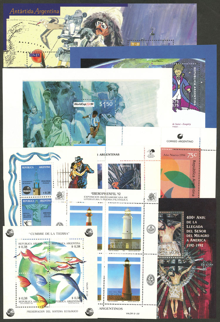 Lot 1163 - Argentina souvenir sheets - Guillermo Jalil - Philatino Auction # 2339 ARGENTINA: Budget auction with very good material of all periods, including rarities! Lot 1163 - Argentina souvenir sheets - Guillermo Jalil - Philatino Auction # 2339 ARGENTINA: Budget auction with very good material of all periods, including rarities!
