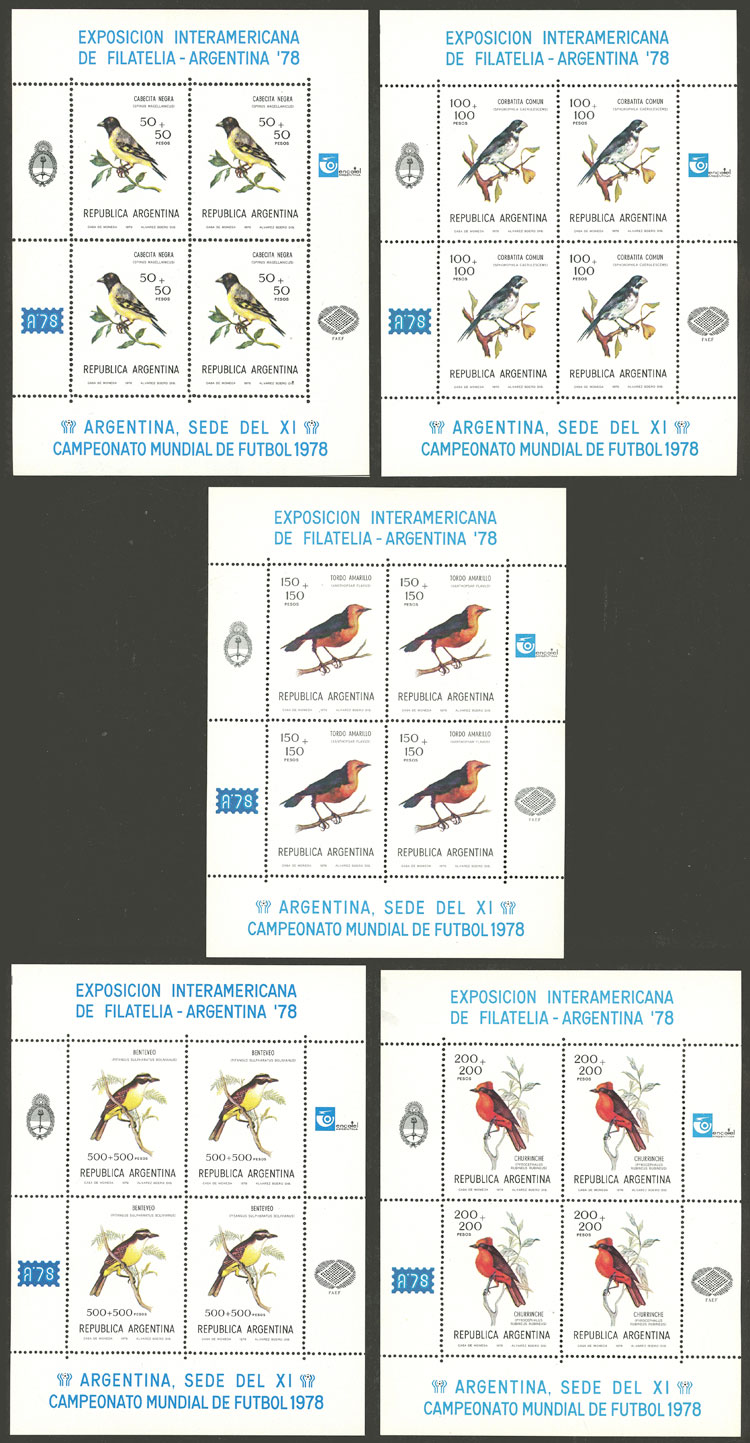 Lot 1152 - Argentina souvenir sheets - Guillermo Jalil - Philatino Auction # 2339 ARGENTINA: Budget auction with very good material of all periods, including rarities! Lot 1152 - Argentina souvenir sheets - Guillermo Jalil - Philatino Auction # 2339 ARGENTINA: Budget auction with very good material of all periods, including rarities!