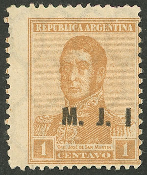 Lot 1223 - Argentina official stamps -  Guillermo Jalil - Philatino Auction # 2339 ARGENTINA: Budget auction with very good material of all periods, including rarities!