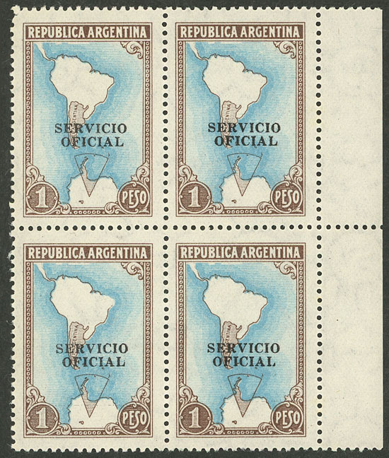 Lot 1270 - Argentina official stamps - Guillermo Jalil - Philatino Auction # 2339 ARGENTINA: Budget auction with very good material of all periods, including rarities! Lot 1270 - Argentina official stamps - Guillermo Jalil - Philatino Auction # 2339 ARGENTINA: Budget auction with very good material of all periods, including rarities!