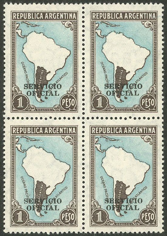 Lot 1265 - Argentina official stamps - Guillermo Jalil - Philatino Auction # 2339 ARGENTINA: Budget auction with very good material of all periods, including rarities! Lot 1265 - Argentina official stamps - Guillermo Jalil - Philatino Auction # 2339 ARGENTINA: Budget auction with very good material of all periods, including rarities!