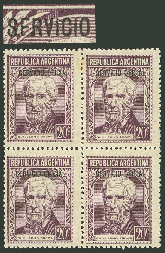 Lot 1276 - Argentina official stamps - Guillermo Jalil - Philatino Auction # 2339 ARGENTINA: Budget auction with very good material of all periods, including rarities! Lot 1276 - Argentina official stamps - Guillermo Jalil - Philatino Auction # 2339 ARGENTINA: Budget auction with very good material of all periods, including rarities!