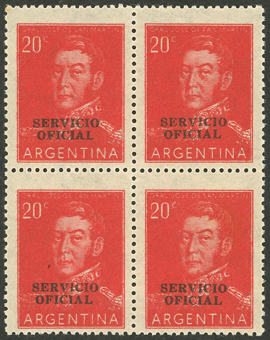 Lot 1274 - Argentina official stamps - Guillermo Jalil - Philatino Auction # 2339 ARGENTINA: Budget auction with very good material of all periods, including rarities! Lot 1274 - Argentina official stamps - Guillermo Jalil - Philatino Auction # 2339 ARGENTINA: Budget auction with very good material of all periods, including rarities!