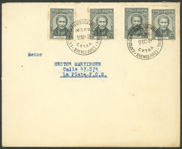 Lot 1406 - Argentina postal history -  Guillermo Jalil - Philatino Auction # 2339 ARGENTINA: Budget auction with very good material of all periods, including rarities!