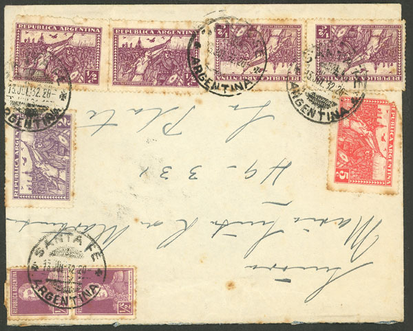 Lot 1402 - Argentina postal history -  Guillermo Jalil - Philatino Auction # 2339 ARGENTINA: Budget auction with very good material of all periods, including rarities!