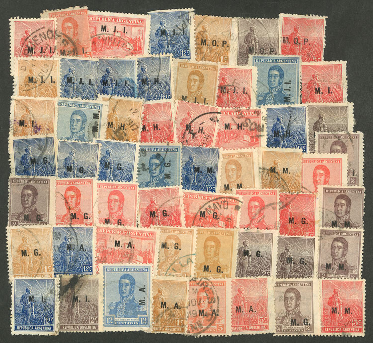 Lot 1298 - Argentina OFFICIAL STAMPS - LOTS - Guillermo Jalil - Philatino Auction # 2339 ARGENTINA: Budget auction with very good material of all periods, including rarities! Lot 1298 - Argentina OFFICIAL STAMPS - LOTS - Guillermo Jalil - Philatino Auction # 2339 ARGENTINA: Budget auction with very good material of all periods, including rarities!