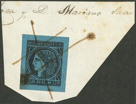 Lot 38 - Argentina corrientes - Guillermo Jalil - Philatino Auction # 2339 ARGENTINA: Budget auction with very good material of all periods, including rarities! Lot 38 - Argentina corrientes - Guillermo Jalil - Philatino Auction # 2339 ARGENTINA: Budget auction with very good material of all periods, including rarities!