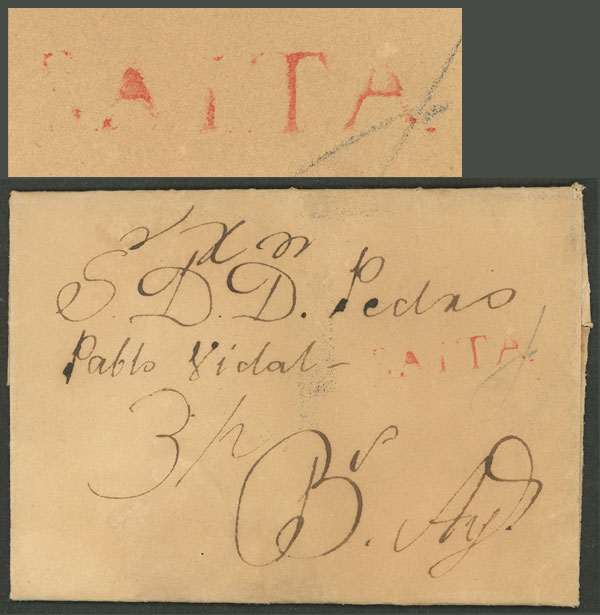 Lot 1382 - Argentina pre-stamp mail - Guillermo Jalil - Philatino Auction # 2339 ARGENTINA: Budget auction with very good material of all periods, including rarities! Lot 1382 - Argentina pre-stamp mail - Guillermo Jalil - Philatino Auction # 2339 ARGENTINA: Budget auction with very good material of all periods, including rarities!