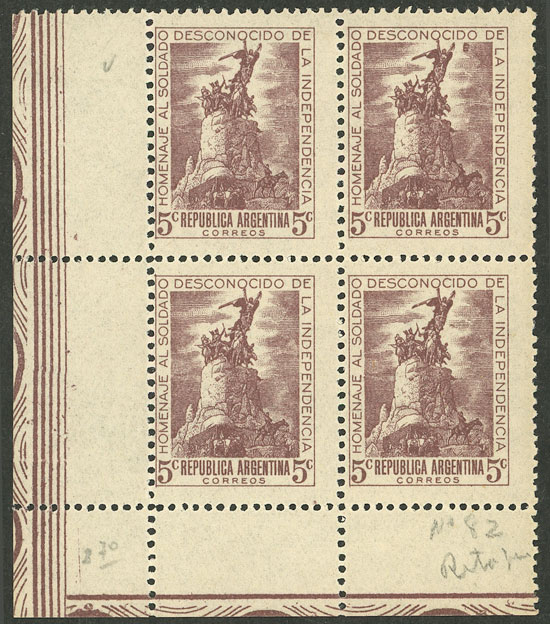 Lot 504 - Argentina general issues -  Guillermo Jalil - Philatino Auction # 2339 ARGENTINA: Budget auction with very good material of all periods, including rarities!