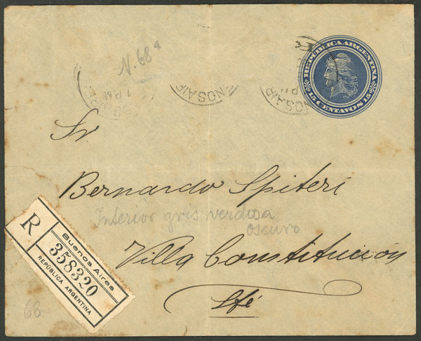 Lot 1350 - Argentina Postal stationery - Guillermo Jalil - Philatino Auction # 2339 ARGENTINA: Budget auction with very good material of all periods, including rarities! Lot 1350 - Argentina Postal stationery - Guillermo Jalil - Philatino Auction # 2339 ARGENTINA: Budget auction with very good material of all periods, including rarities!