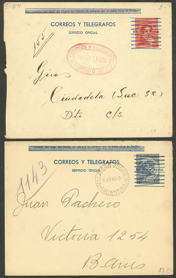 Lot 1361 - Argentina Postal stationery - Guillermo Jalil - Philatino Auction # 2339 ARGENTINA: Budget auction with very good material of all periods, including rarities! Lot 1361 - Argentina Postal stationery - Guillermo Jalil - Philatino Auction # 2339 ARGENTINA: Budget auction with very good material of all periods, including rarities!