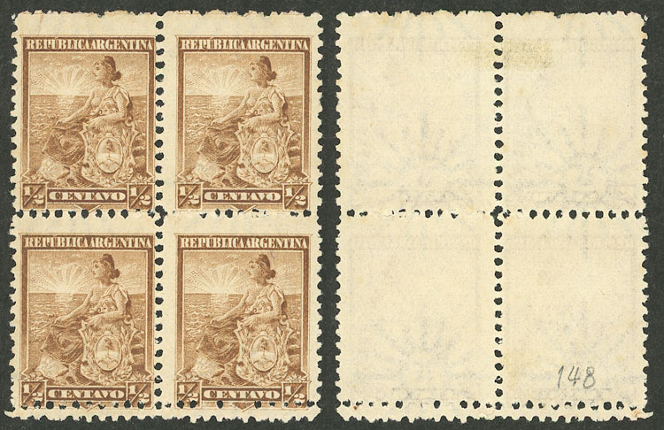 Lot 173 - Argentina general issues -  Guillermo Jalil - Philatino Auction # 2339 ARGENTINA: Budget auction with very good material of all periods, including rarities!