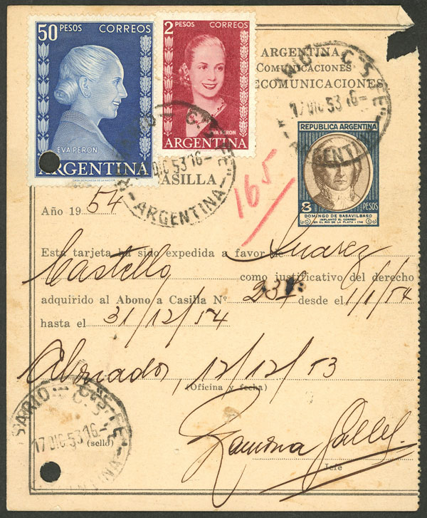 Lot 1328 - Argentina Postal stationery - Guillermo Jalil - Philatino Auction # 2339 ARGENTINA: Budget auction with very good material of all periods, including rarities! Lot 1328 - Argentina Postal stationery - Guillermo Jalil - Philatino Auction # 2339 ARGENTINA: Budget auction with very good material of all periods, including rarities!