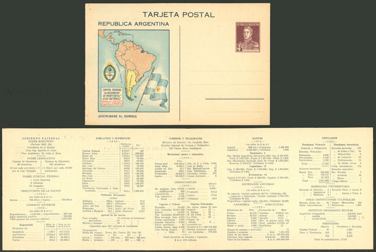 Lot 1368 - Argentina Postal stationery - Guillermo Jalil - Philatino Auction # 2339 ARGENTINA: Budget auction with very good material of all periods, including rarities! Lot 1368 - Argentina Postal stationery - Guillermo Jalil - Philatino Auction # 2339 ARGENTINA: Budget auction with very good material of all periods, including rarities!