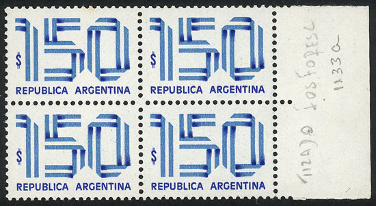 Lot 958 - Argentina general issues -  Guillermo Jalil - Philatino Auction # 2339 ARGENTINA: Budget auction with very good material of all periods, including rarities!