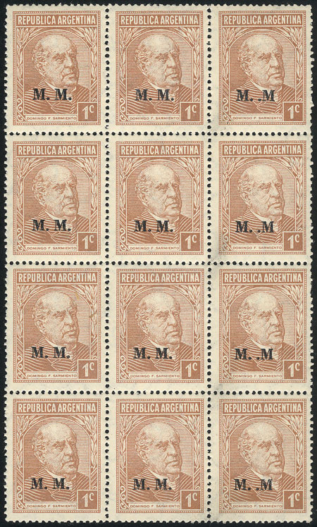 Lot 1242 - Argentina official stamps -  Guillermo Jalil - Philatino Auction # 2339 ARGENTINA: Budget auction with very good material of all periods, including rarities!