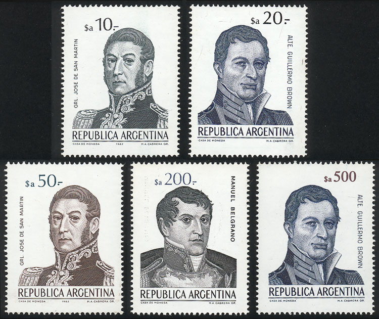 Lot 982 - Argentina general issues -  Guillermo Jalil - Philatino Auction # 2339 ARGENTINA: Budget auction with very good material of all periods, including rarities!