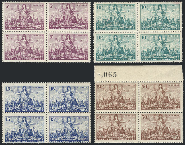 Lot 525 - Argentina general issues -  Guillermo Jalil - Philatino Auction # 2339 ARGENTINA: Budget auction with very good material of all periods, including rarities!