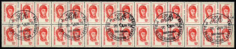 Lot 941 - Argentina general issues -  Guillermo Jalil - Philatino Auction # 2339 ARGENTINA: Budget auction with very good material of all periods, including rarities!