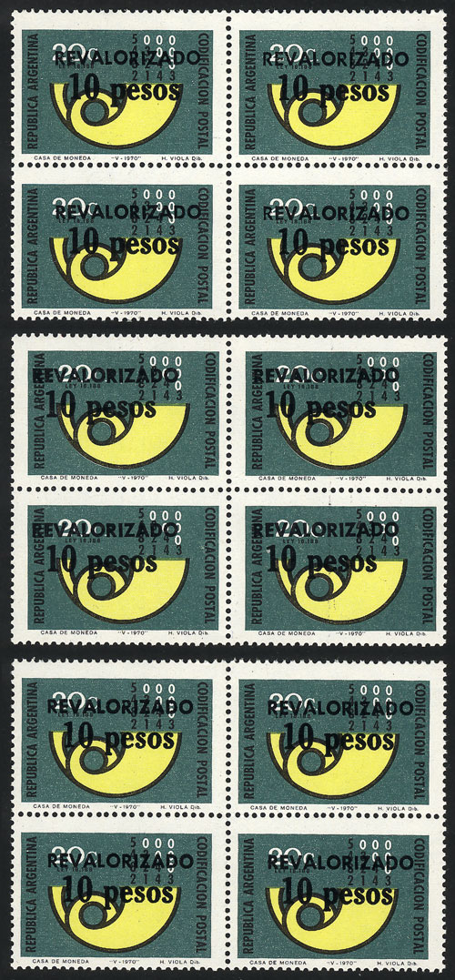 Lot 922 - Argentina general issues -  Guillermo Jalil - Philatino Auction # 2339 ARGENTINA: Budget auction with very good material of all periods, including rarities!