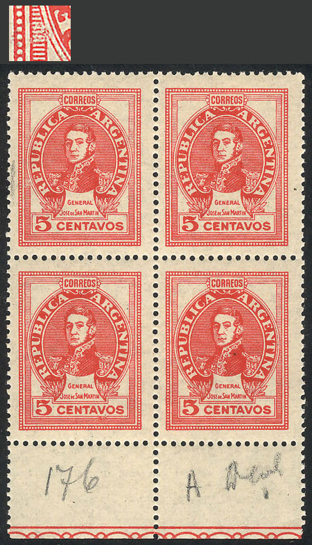 Lot 439 - Argentina general issues -  Guillermo Jalil - Philatino Auction # 2339 ARGENTINA: Budget auction with very good material of all periods, including rarities!