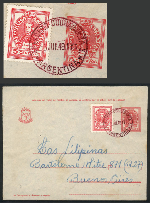 Lot 1417 - Argentina postal history -  Guillermo Jalil - Philatino Auction # 2339 ARGENTINA: Budget auction with very good material of all periods, including rarities!