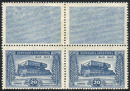 Lot 502 - Argentina general issues -  Guillermo Jalil - Philatino Auction # 2339 ARGENTINA: Budget auction with very good material of all periods, including rarities!