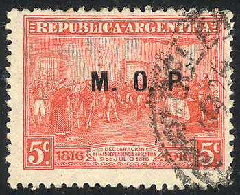 Lot 1246 - Argentina official stamps -  Guillermo Jalil - Philatino Auction # 2339 ARGENTINA: Budget auction with very good material of all periods, including rarities!