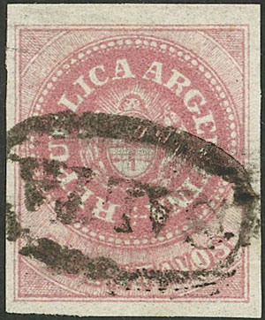 Lot 17 - Argentina escuditos -  Guillermo Jalil - Philatino Auction # 2330 ARGENTINA: Very enjoyable general auction, with a lot of interesting material of all periods!!