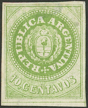 Lot 20 - Argentina escuditos -  Guillermo Jalil - Philatino Auction # 2330 ARGENTINA: Very enjoyable general auction, with a lot of interesting material of all periods!!