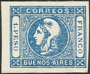 Lot 5 - Argentina cabecitas -  Guillermo Jalil - Philatino Auction # 2330 ARGENTINA: Very enjoyable general auction, with a lot of interesting material of all periods!!