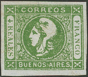 Lot 4 - Argentina cabecitas -  Guillermo Jalil - Philatino Auction # 2330 ARGENTINA: Very enjoyable general auction, with a lot of interesting material of all periods!!