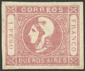 Lot 7 - Argentina cabecitas -  Guillermo Jalil - Philatino Auction # 2330 ARGENTINA: Very enjoyable general auction, with a lot of interesting material of all periods!!
