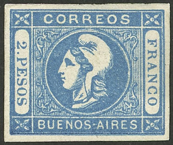 Lot 8 - Argentina cabecitas -  Guillermo Jalil - Philatino Auction # 2330 ARGENTINA: Very enjoyable general auction, with a lot of interesting material of all periods!!