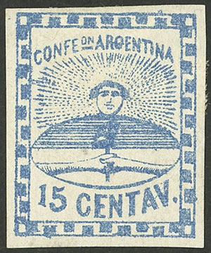 Lot 13 - Argentina confederation -  Guillermo Jalil - Philatino Auction # 2330 ARGENTINA: Very enjoyable general auction, with a lot of interesting material of all periods!!