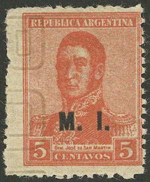 Lot 1197 - Argentina official stamps -  Guillermo Jalil - Philatino Auction # 2332 ARGENTINA: General sale with lots at very low starts!