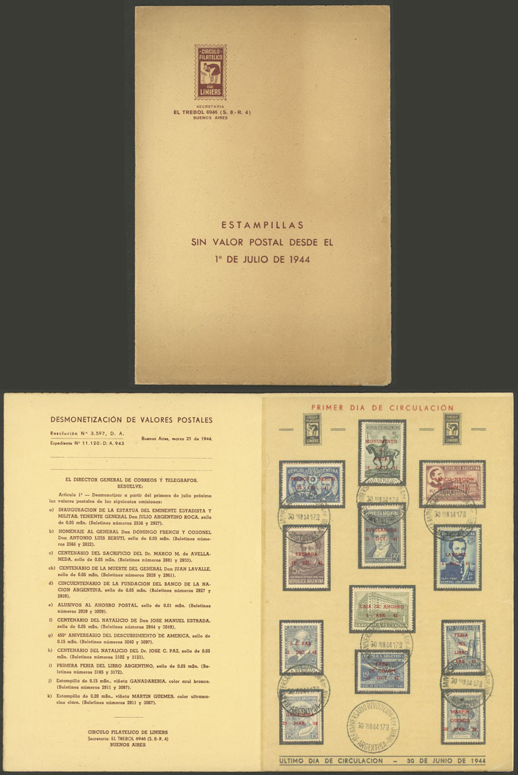 Lot 1263 - Argentina postal history -  Guillermo Jalil - Philatino Auction # 2332 ARGENTINA: General sale with lots at very low starts!