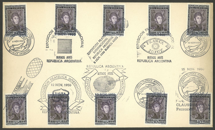 Lot 1271 - Argentina postal history -  Guillermo Jalil - Philatino Auction # 2332 ARGENTINA: General sale with lots at very low starts!