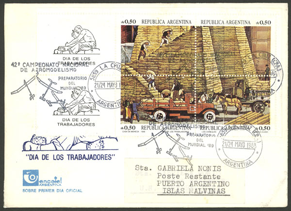 Lot 1309 - Argentina postal history -  Guillermo Jalil - Philatino Auction # 2332 ARGENTINA: General sale with lots at very low starts!