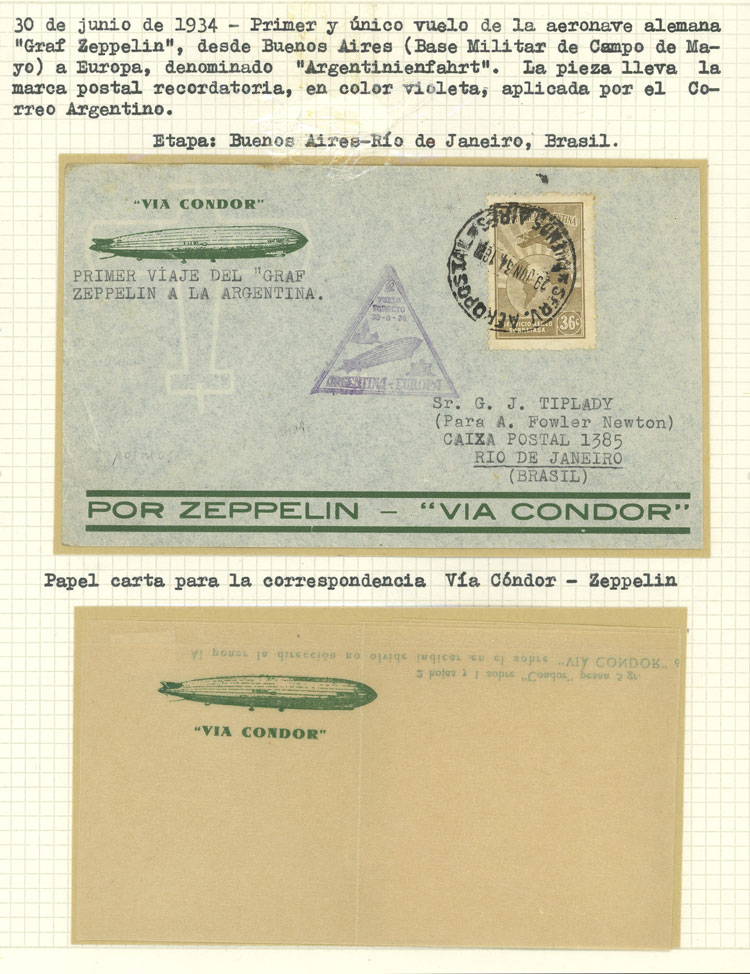 Lot 1254 - Argentina postal history -  Guillermo Jalil - Philatino Auction # 2332 ARGENTINA: General sale with lots at very low starts!