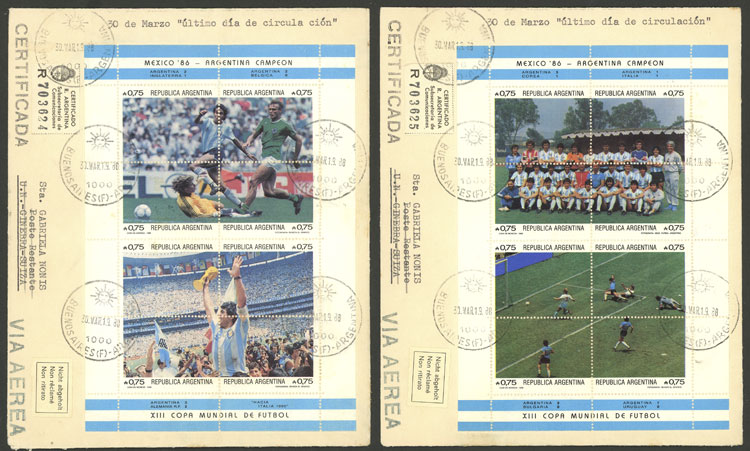 Lot 1307 - Argentina postal history -  Guillermo Jalil - Philatino Auction # 2332 ARGENTINA: General sale with lots at very low starts!