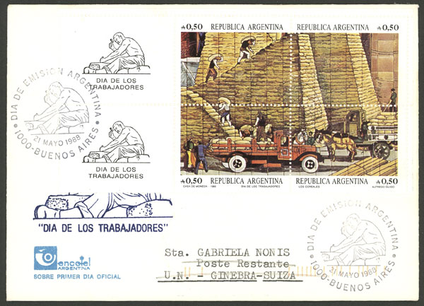 Lot 1308 - Argentina postal history -  Guillermo Jalil - Philatino Auction # 2332 ARGENTINA: General sale with lots at very low starts!